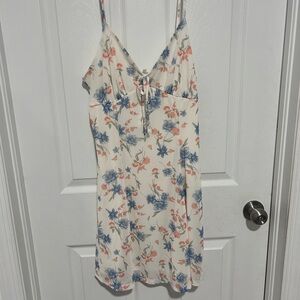 NWT No Comment Floral Print Spaghetti Strap Dress Size XL